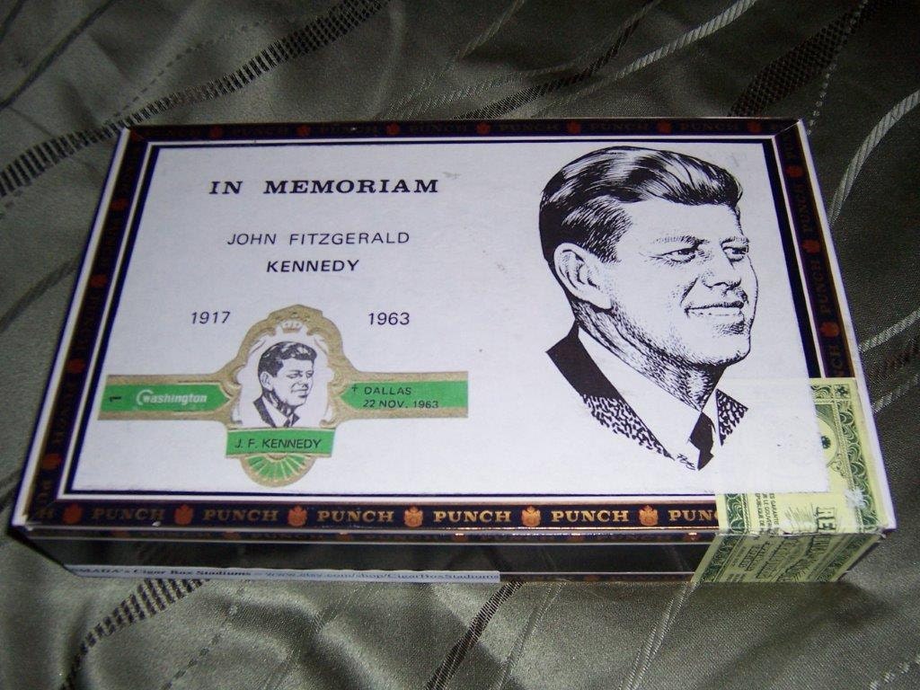 John F. Kennedy Cigar Box Etsy