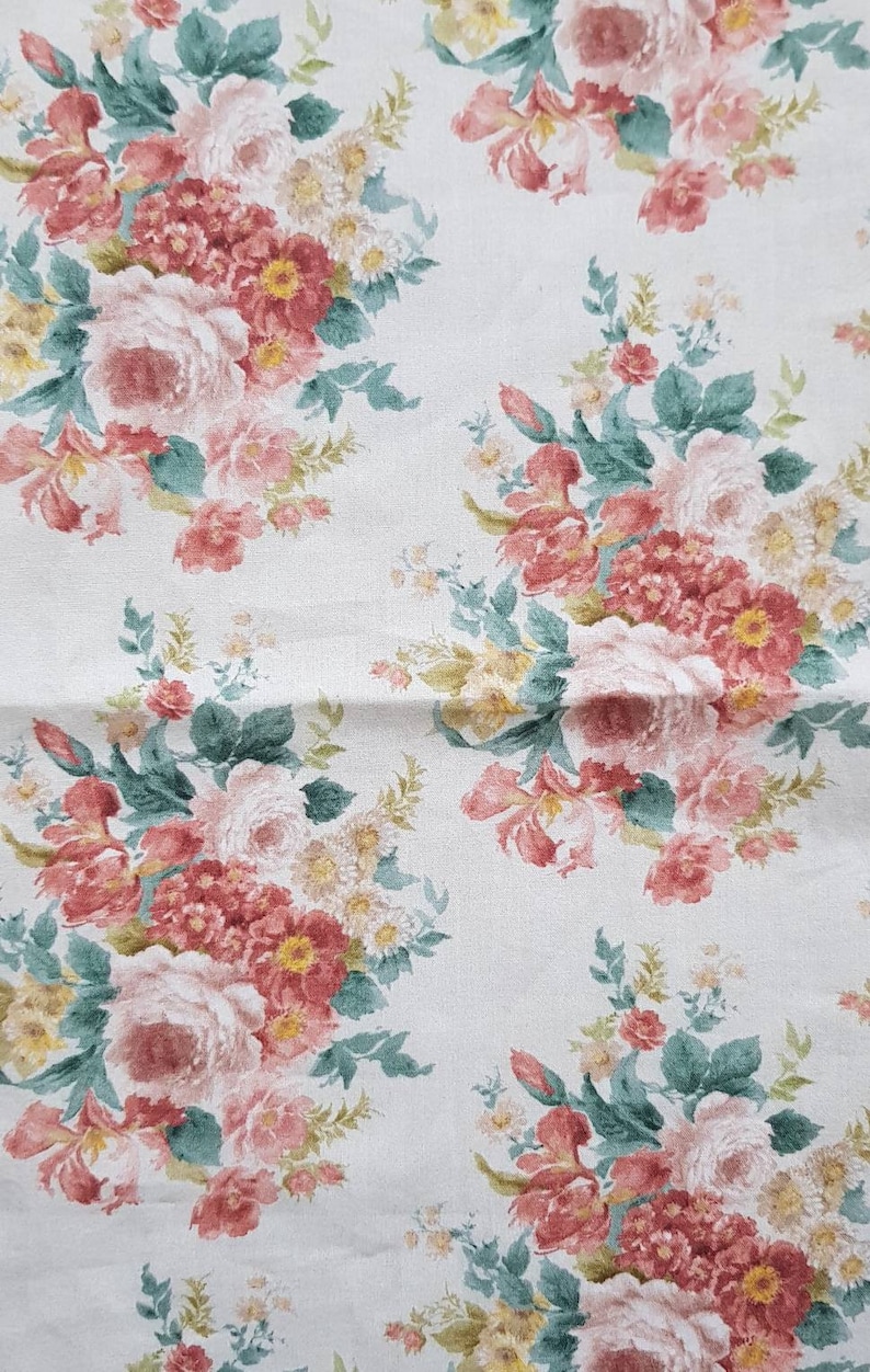 Fabric kit junkjournal supplies fabric scraps fabric bundle floral fabric