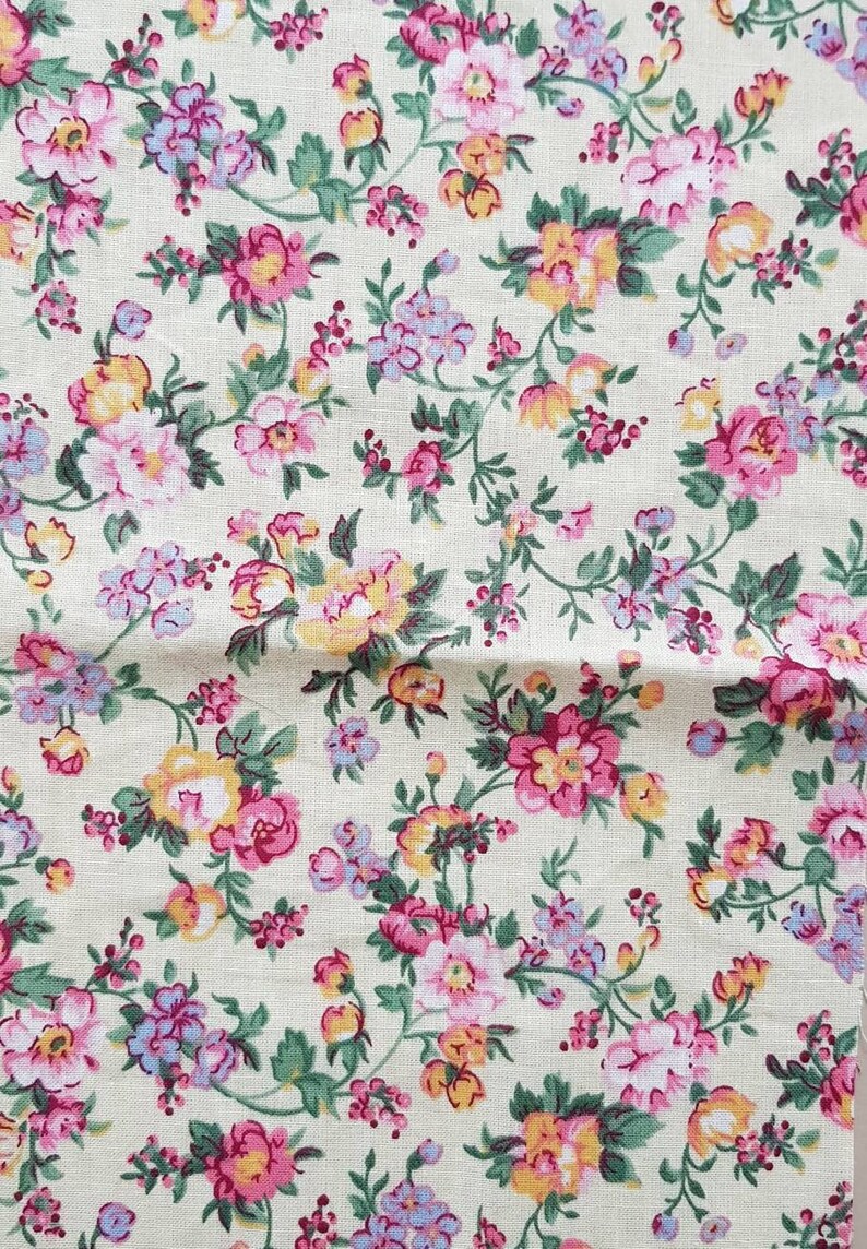 Fabric kit junkjournal supplies fabric scraps fabric bundle floral fabric