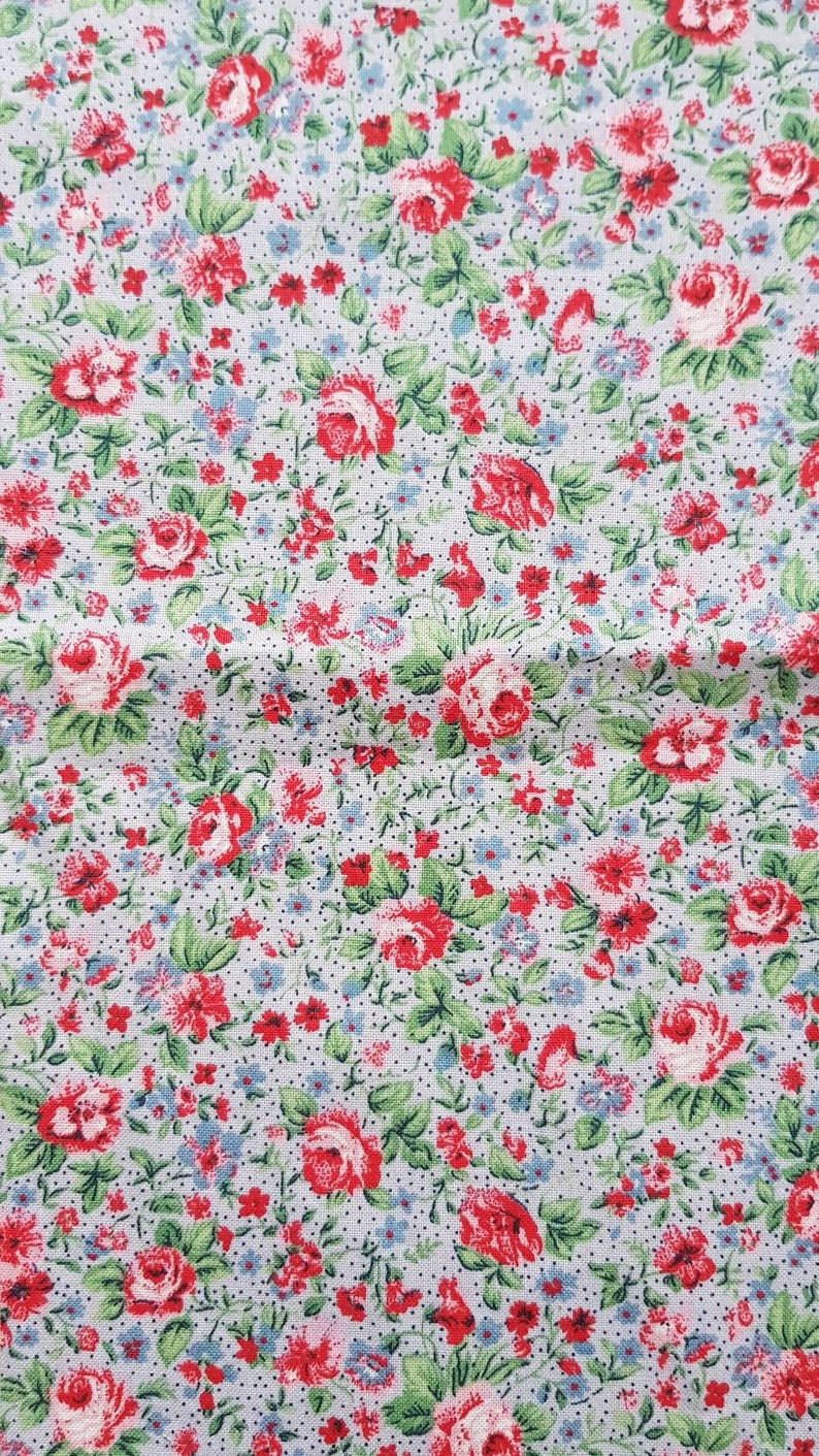 Fabric kit junkjournal supplies fabric scraps fabric bundle floral fabric