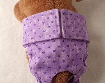 Custom Cotton Dog Diaper: Female Dog, Washable, Reusable