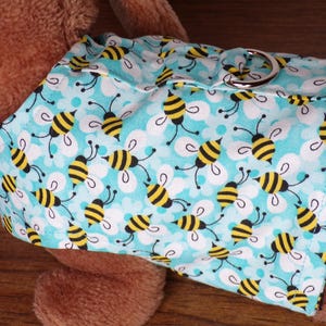 NEW Custom Boutique Bee Print Dog or Cat Harness Xxxxs, Xxxs, XXS, XS, Small or Medium, pet harness, dog harness, cat harness, pet clothing