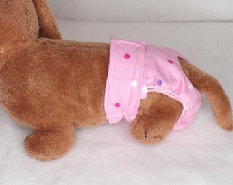 Custom Flannel Dog Diaper: Female Dog, All Sizes XXS-5XLG