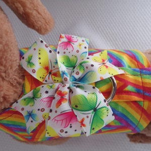 New Custom Boutique Cotton Print Dog or Cat Harness Xxxxs, Xxxs, XXS, XS, Small or Medium, pet harness, dog harness, harness