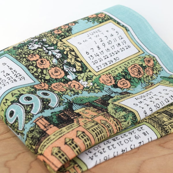 Tea Towel Calendar Etsy