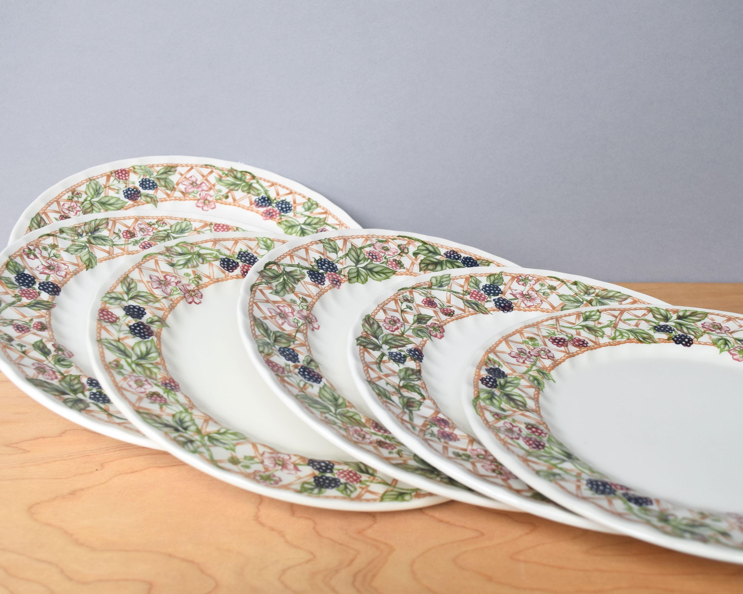 Churchill Blackberry Trellis Dinner Plates Set of Two the