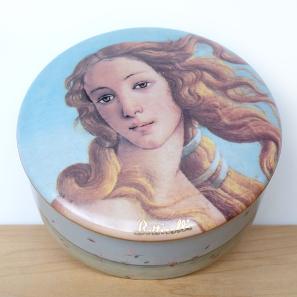 Goebel Botticelli Venus round trinket box Artis Orbis Germany La nasita di venere