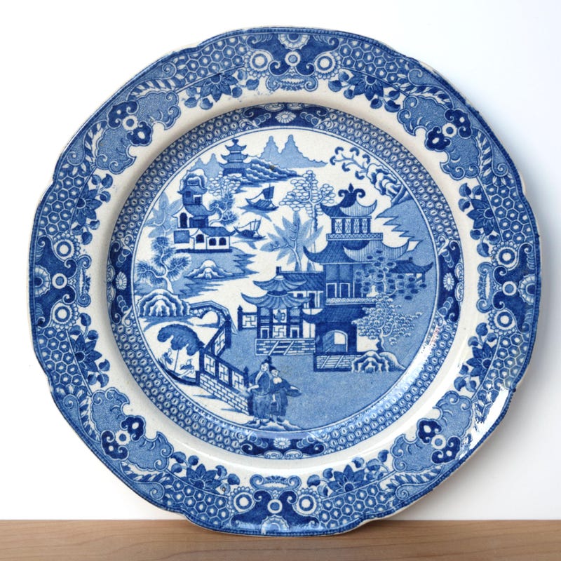 Willow Pattern Plates - Etsy UK