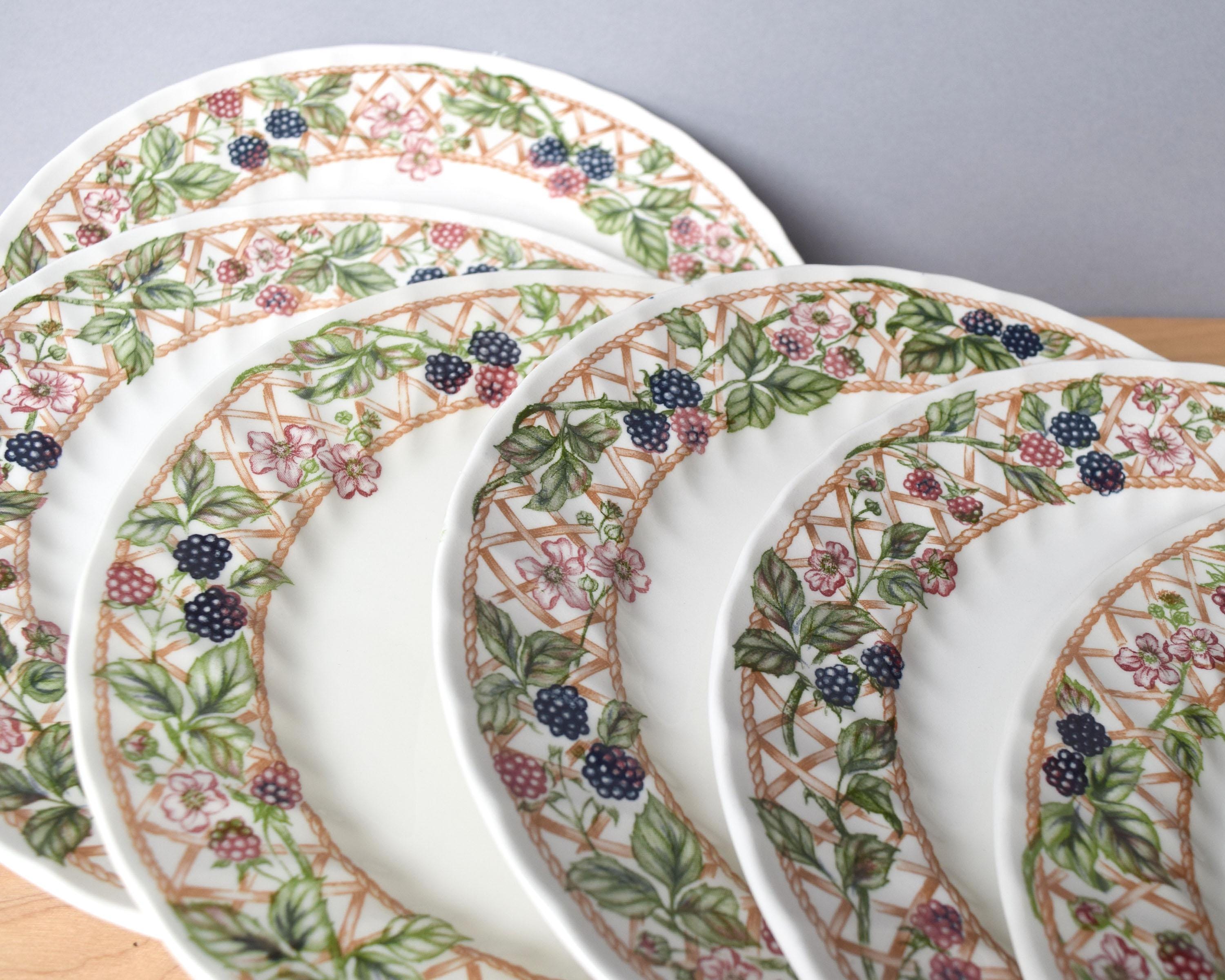 Churchill Blackberry Trellis Dinner Plates Set of Two the