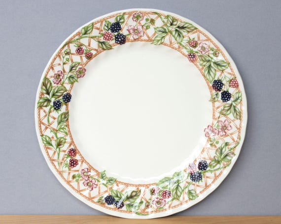 Churchill Blackberry Trellis Dinner Plates Set of Two the