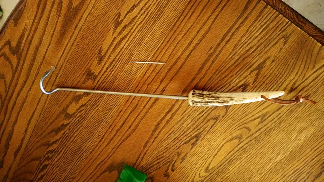 BBQ Steak Hook, Meat Hook, Meat Flipper, Steak and Rib Turner, Sturdy