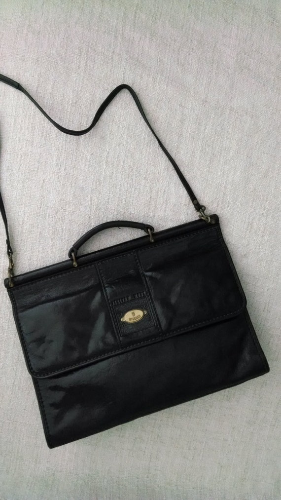 Gillian 50s Vintage Handmade Black Genuine Leather
