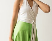 1970s quot Butch Unlimited quot Jersey One Shoulder Wrap Dress