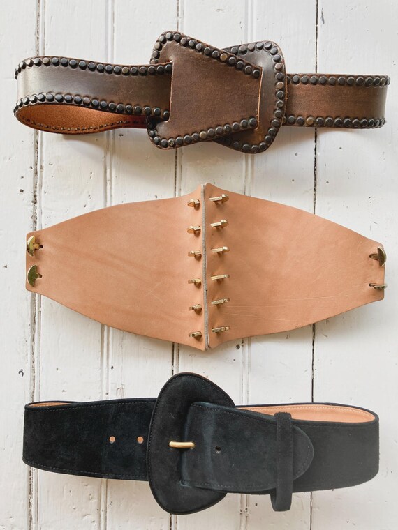 1980s Donna Karan Suede Belt - Etsy display picture 2