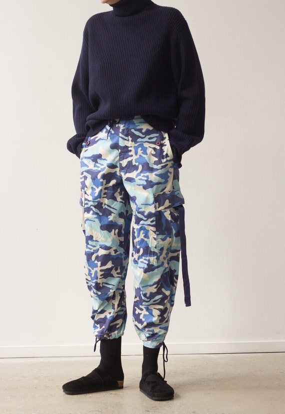 Late 90s UFO Blue Camo Cargo Pants