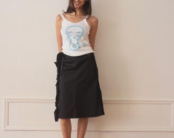 Y2K D&G Dolce and Gabbana Cotton Ruffled Skirt