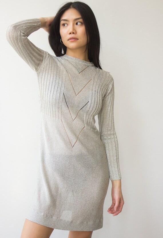 1960s Saks Fifth Avenue Silver Lurex 