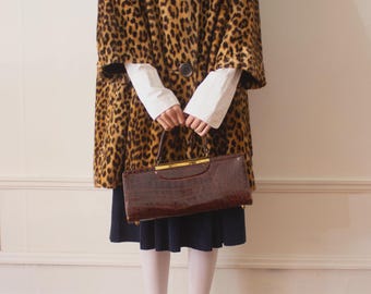 1950s Croc Elongated Box Bag