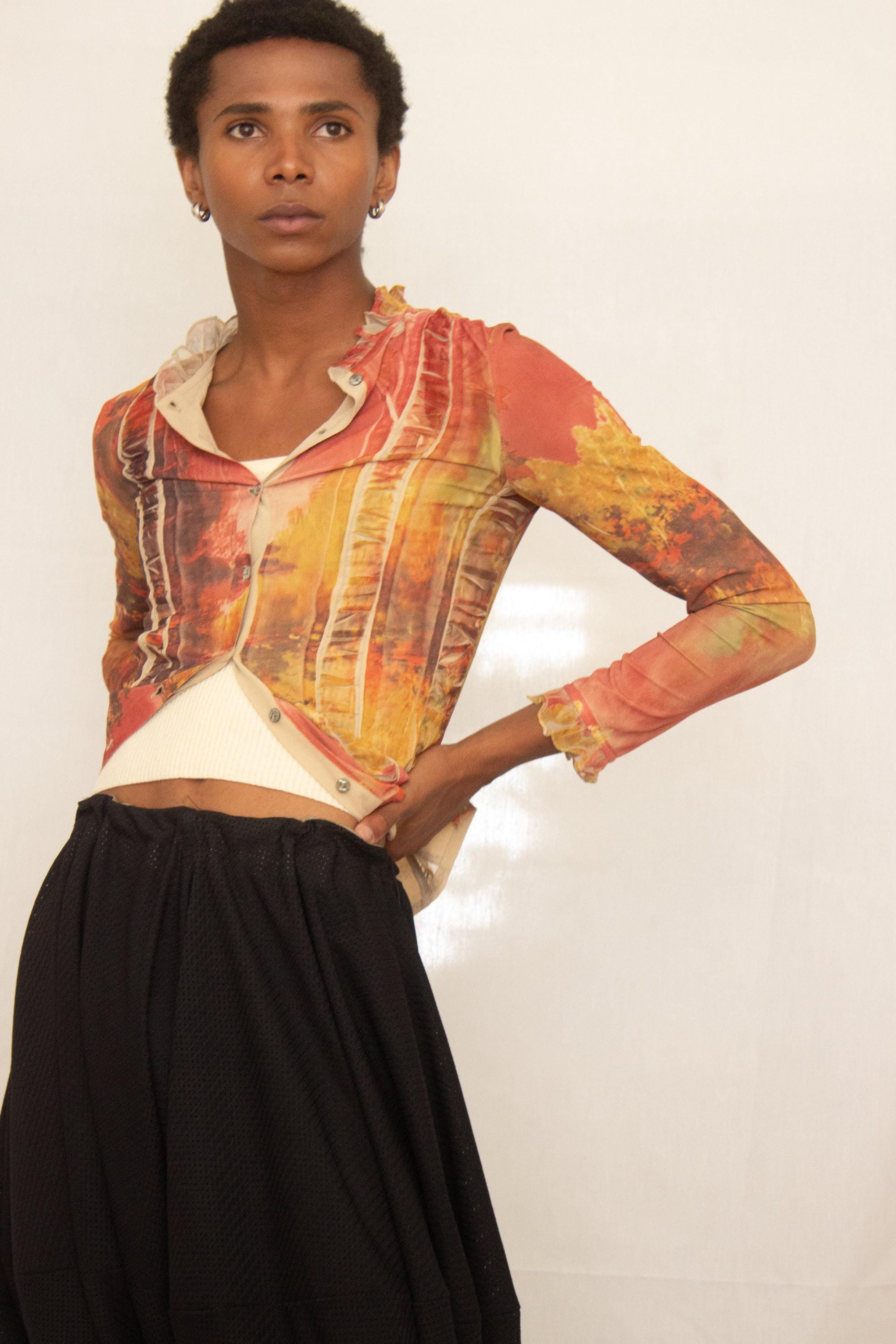 YOSHIKI HISHINUMA プリーツトップス ベスト ホワイト YOSHIKI HISHINUMA Made in Japan White Shrink Pleated 6