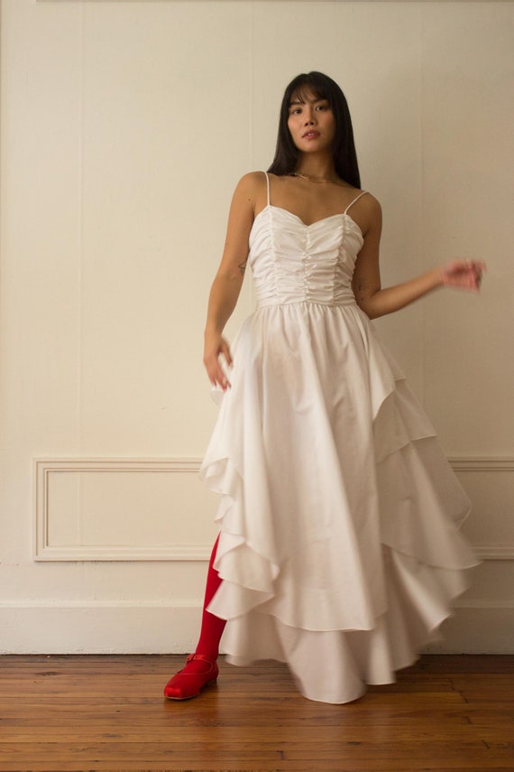 Ruched 2025 taffeta dress