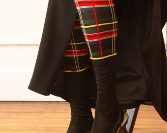 RARE 1920s Tartan Silk Stockings