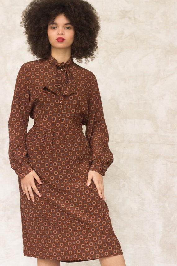 1970s Silk Scarf Print Skirt Set
