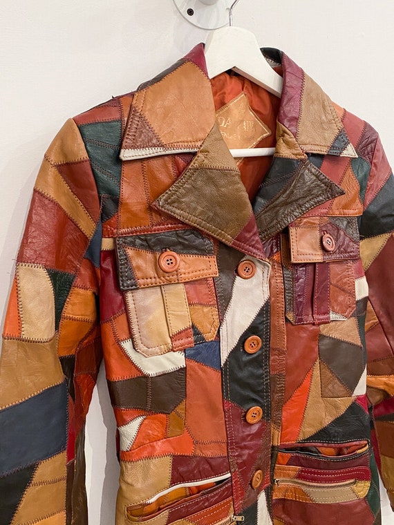 1970s Leather Patchwork Jacket