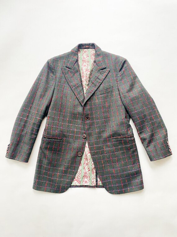 1990s ETRO Plaid Tweed Blazer