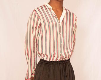 Camicia da uomo a righe in seta "The Artistic" degli anni '20.