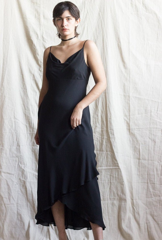 1990s Ann Taylor Silk Bias Cut Slip Dress