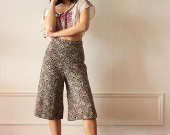 1970s Cotton Tapestry Culottes