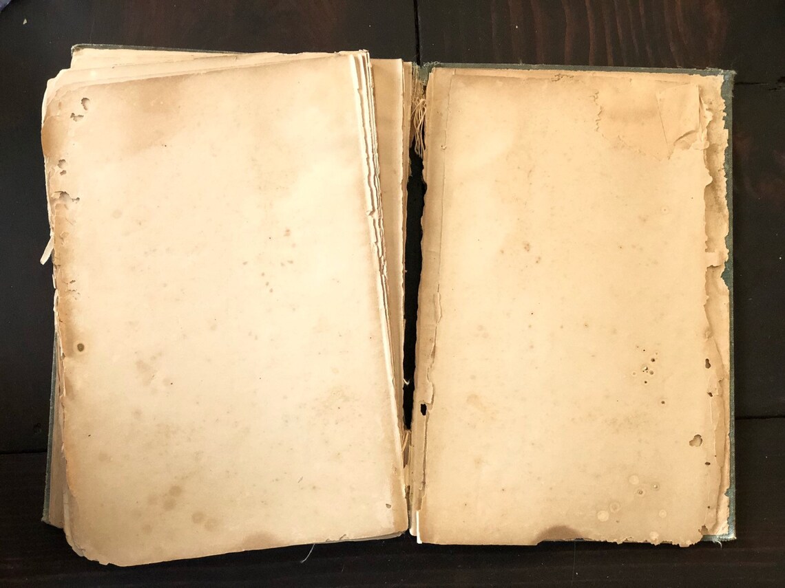 Antique Book for Ephemera Pages Falling Out Book Falling Apart Etsy