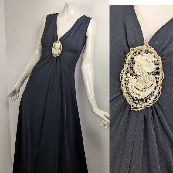 90s Prom Dress Semi Formal Dress Black 