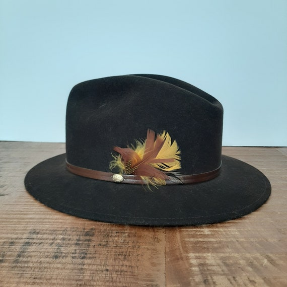 Fedora Hat Men Vintage Felt Hat 