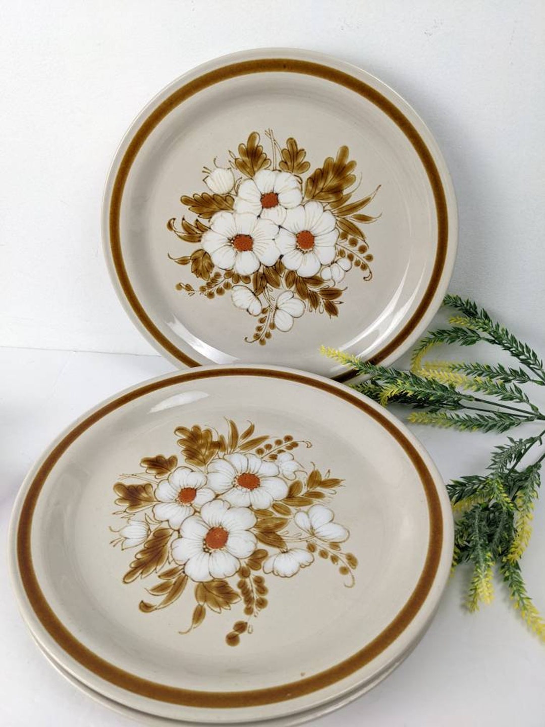 Vintage Stoneware Dinnerware Mountain Wood Collection Dried Etsy