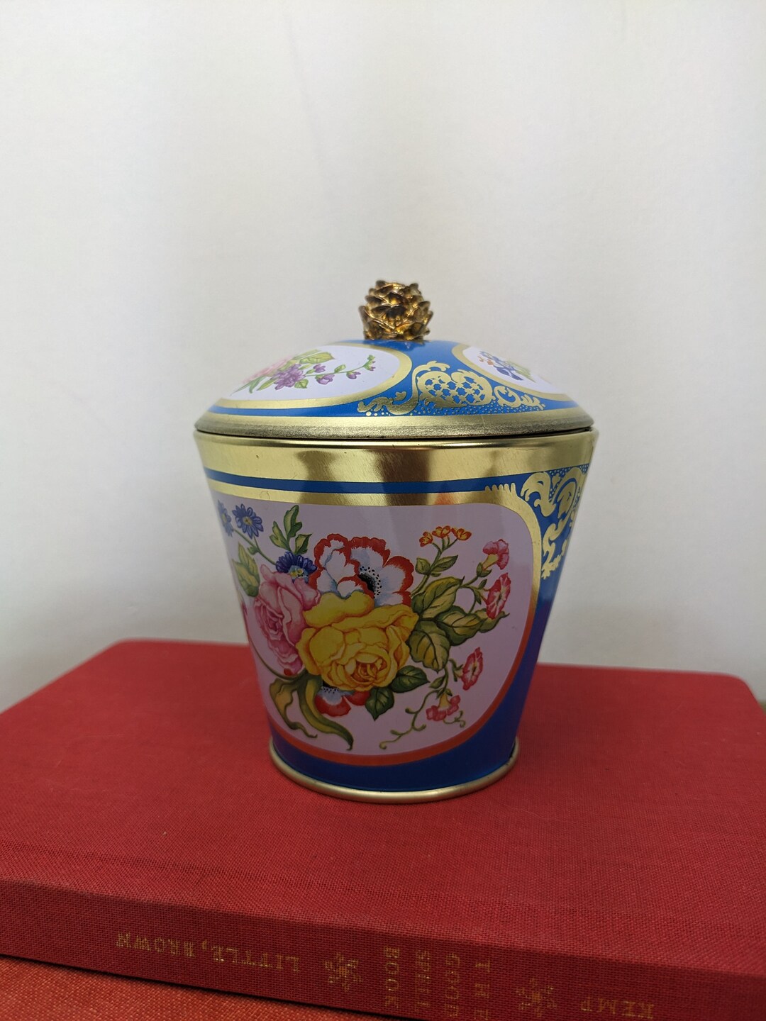 Vintage Tin, Metal Tin, Sue Pulley Designs Elite Gift Boxes UK, Tine