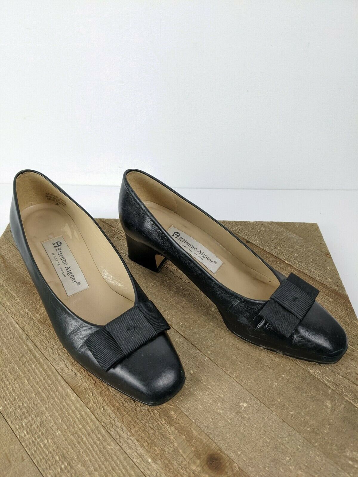 Etienne Leather Pumps With Bow - Etsy