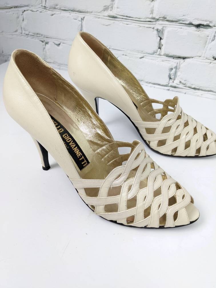 Vintage Heels, 80s Leather Shoes, Woven Leather Heels, Italian Leather Shoes, Elegant Shoes, Size 6.5 Marcello Giovanetti - Etsy Vintage Heels, 80s Leather Shoes, Woven Leather Heels, Italian Leather Shoes, Elegant Shoes, Size 6.5 Marcello Giovanetti - Etsy
