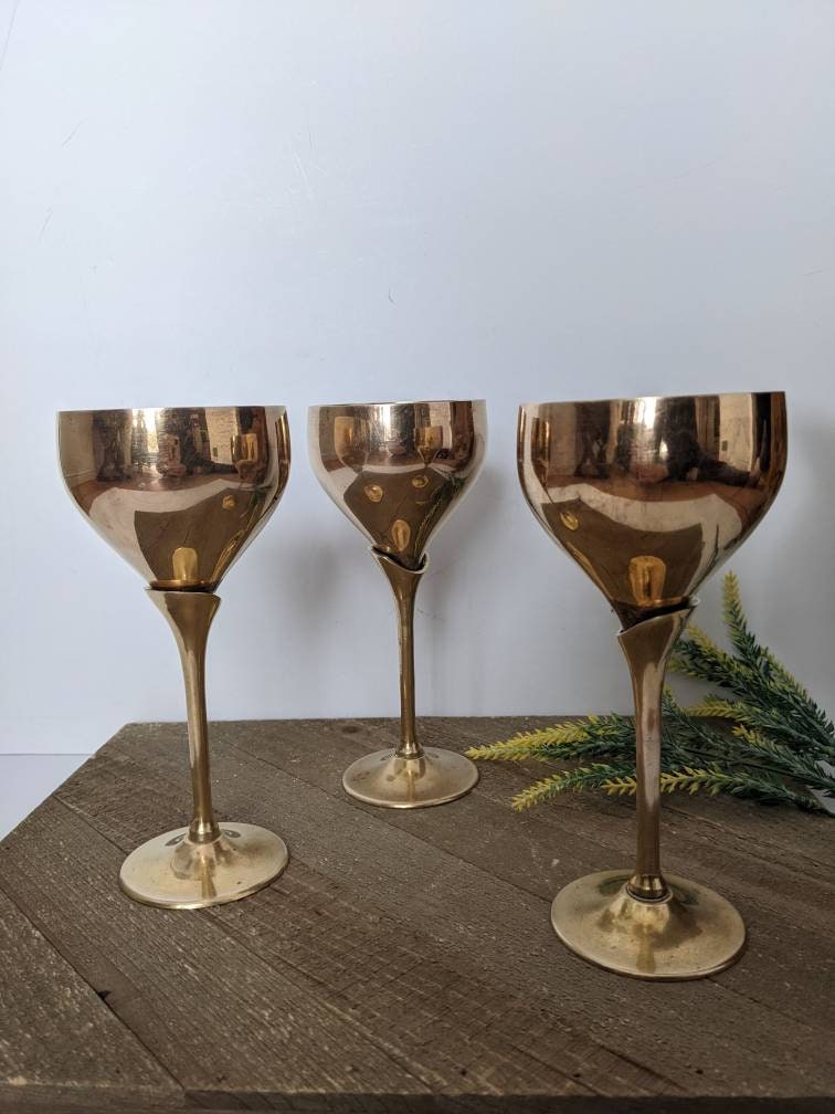 Brass Wine Goblets -  Canada