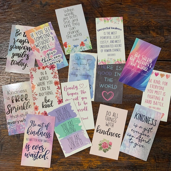 Kindness Cards Version 1 Random Acts of Kindness Notecards - Etsy