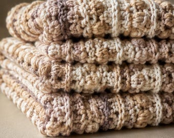 Textured Neutral Heirloom Blanket/Farmhouse/Cottage Core/Luxury Afghan