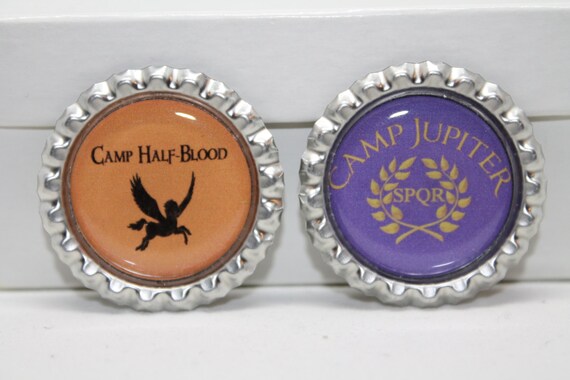 Percy Jackson Camp Half Blood Heroes Of Olympus Bottle Cap Etsy