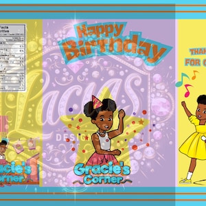 Cute Gracies Corner Chip bag Wrapper Digital file