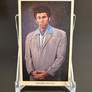 SEINFELD Cosmo Kramer MINI T206 style tobacco baseball card - custom parody art