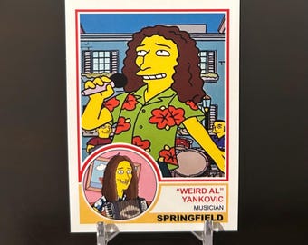 Weird Al Yankovic Simpsons - Custom  Retro Baseball Card