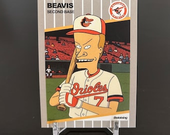 BEAVIS 1989 Billy Ripken Custom Parody Baseball Card - Baltimore Orioles