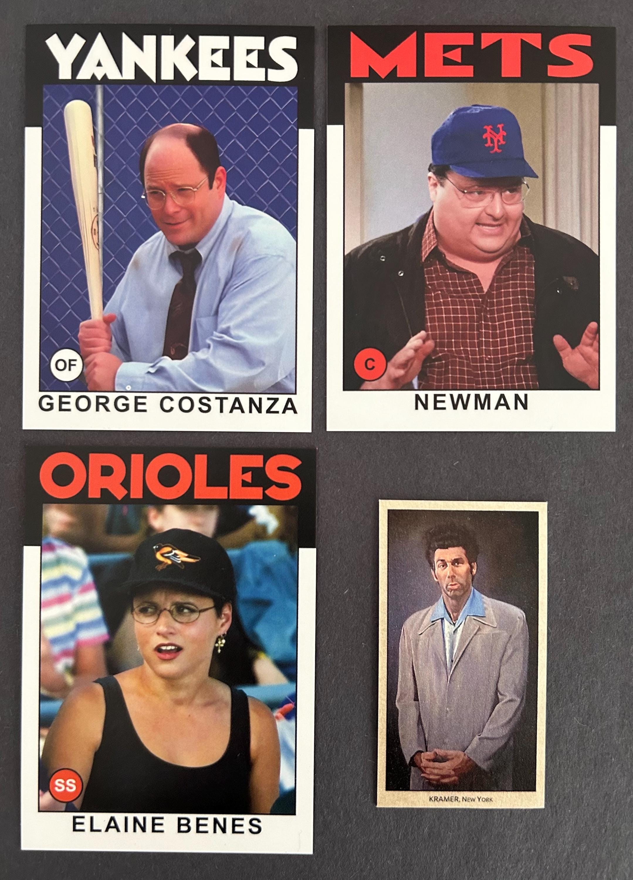 Seinfeld George Costanza 1986 Carta Baseball Stile Retrò Parodia NY - Foto 5