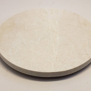 Handmade Vanilla Brushed Marble,  Hot plate. Perfect to protect your table from hot pots and pans 9&quot; available in 3 shapes.