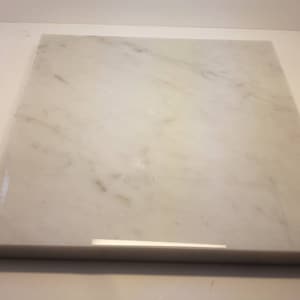 1&quot; thick Bianco Carrara marble Squares 6&quot;,7&quot;,8&quot;,9&quot;,10&quot;,11&quot;,12&quot;,13&quot;,14&quot;,15&quot;,16&quot; available, Trivets,  Art Pedestals. Free Shipping.