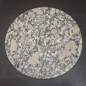 Rockville White Granite Circles up to 12 inches Trivets / Tabletops / Decorative Marble Pieces in many sizes FREE SHIPPING